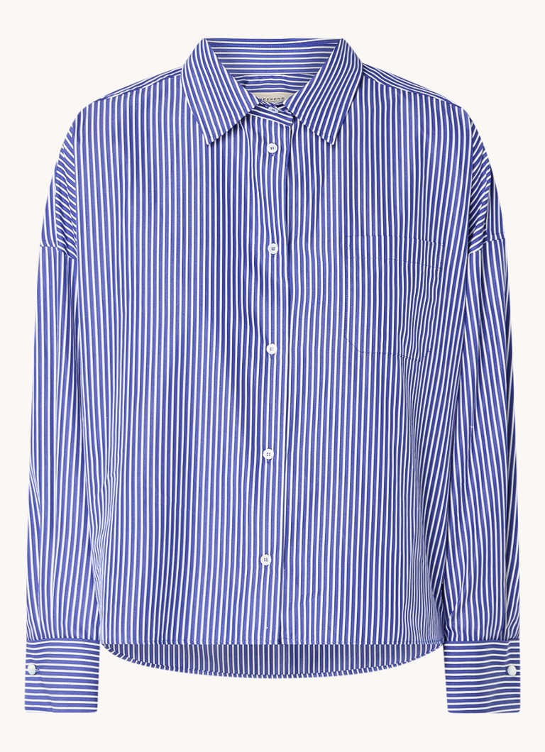 Camicetta MaxMara in saldo, a righe con taschino sul petto