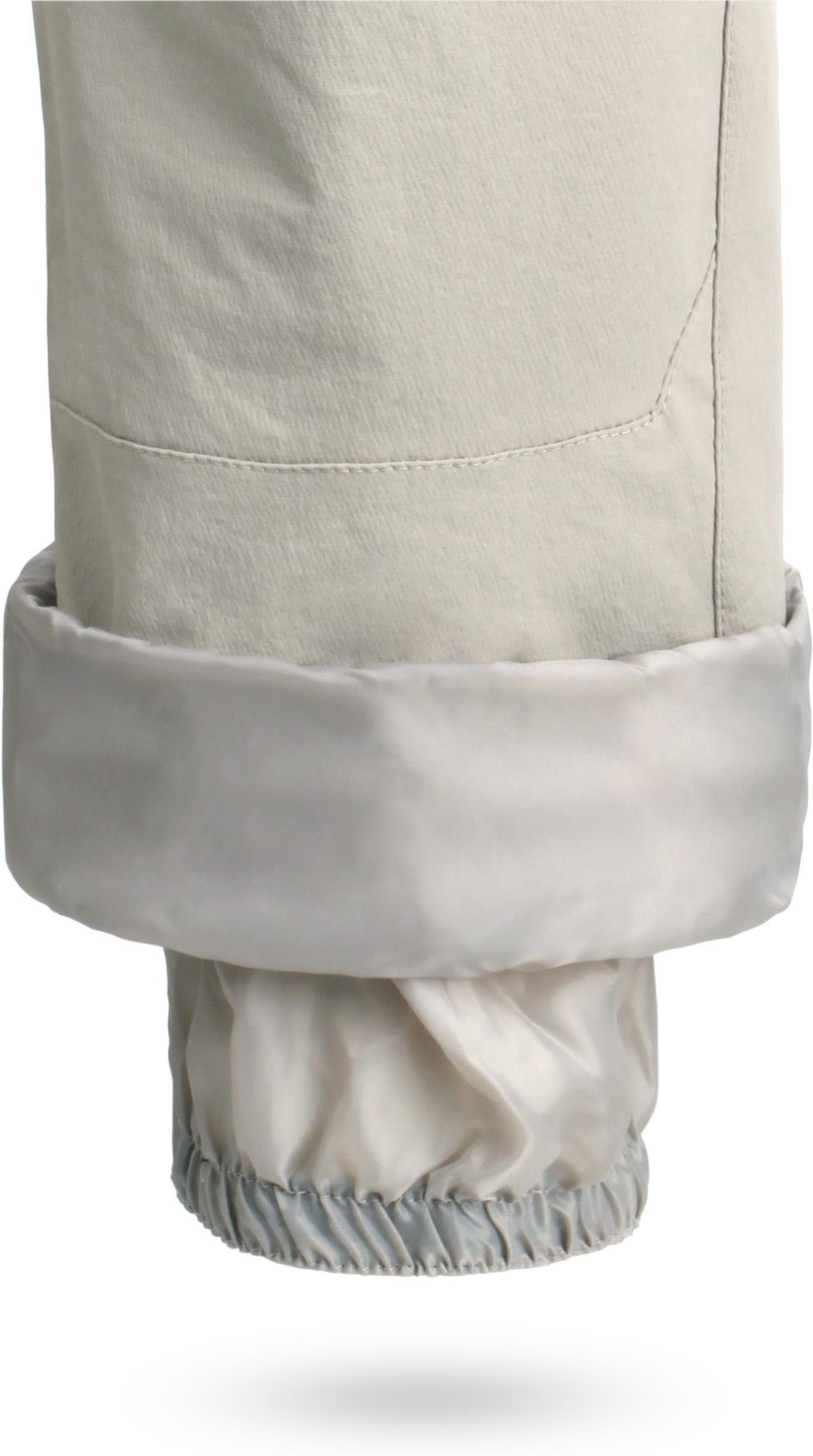 normani Thermohose Herren Winter-Softshellhose mit Hosenträgern Outdoorhose Skihose gefütterte Funktionshose mit abnehmbaren Hosenträgern