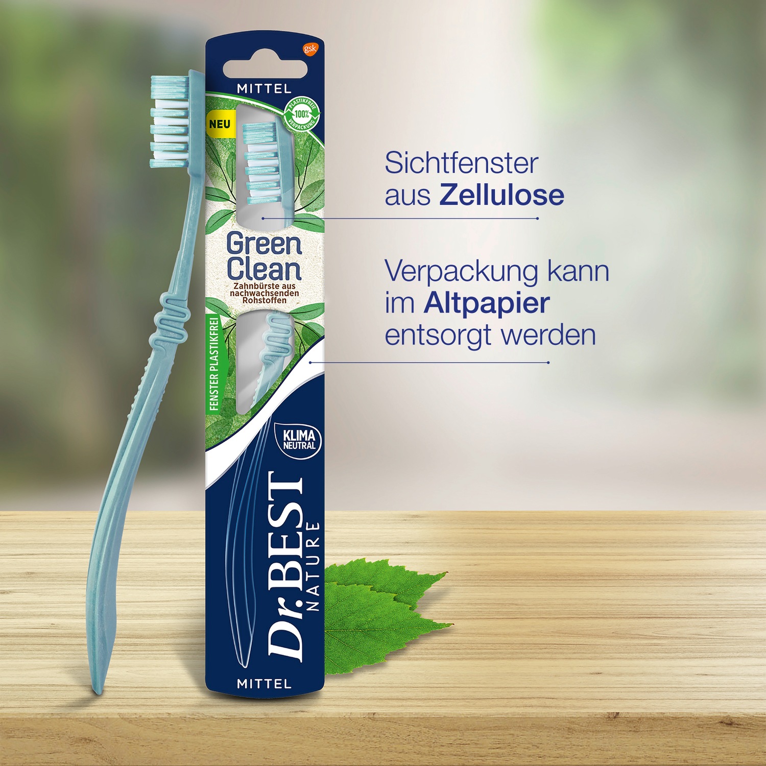 Dr.BEST GreenClean Zahnbürste. Weich (1 Stück)