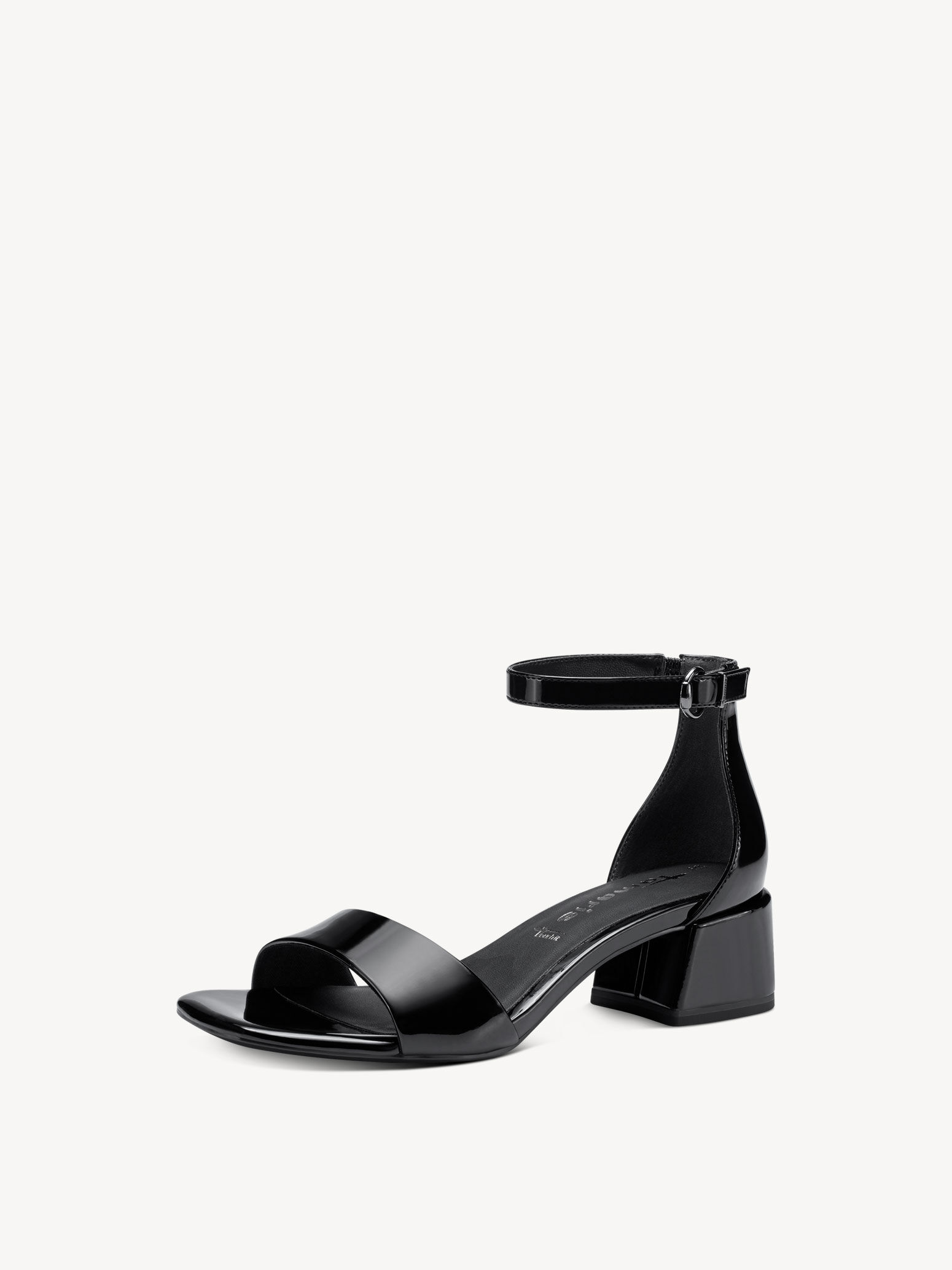 Sandale à talon - noir