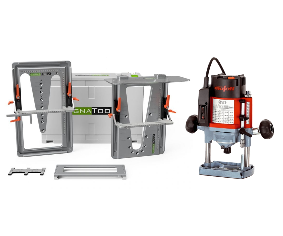 Conjunto de fresas de cauda de zebra Lignatool LT080PRLO65 LT080PR com pacote de lucro + fresa superior Mafell LO65 Ec MidiMax