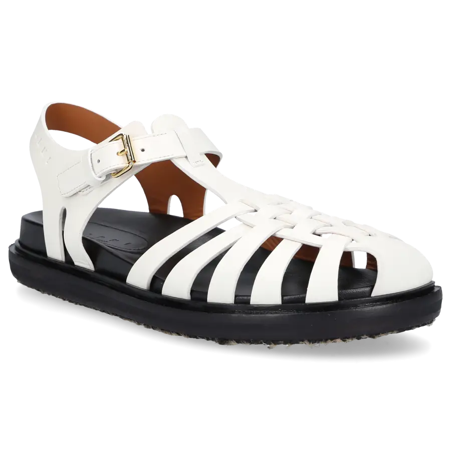 Marni - Sandalen SAMS016901 Kalbsleder - weiß