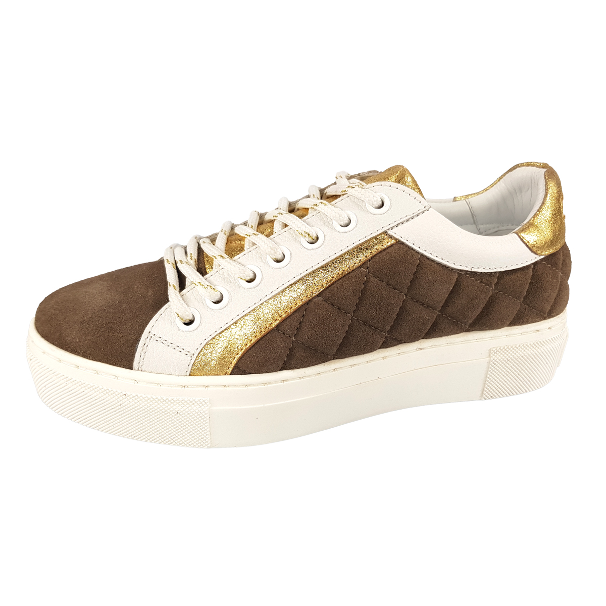 Copenhagen Shoes My Sneaks CS7463 Braun 004 taupe/ gold