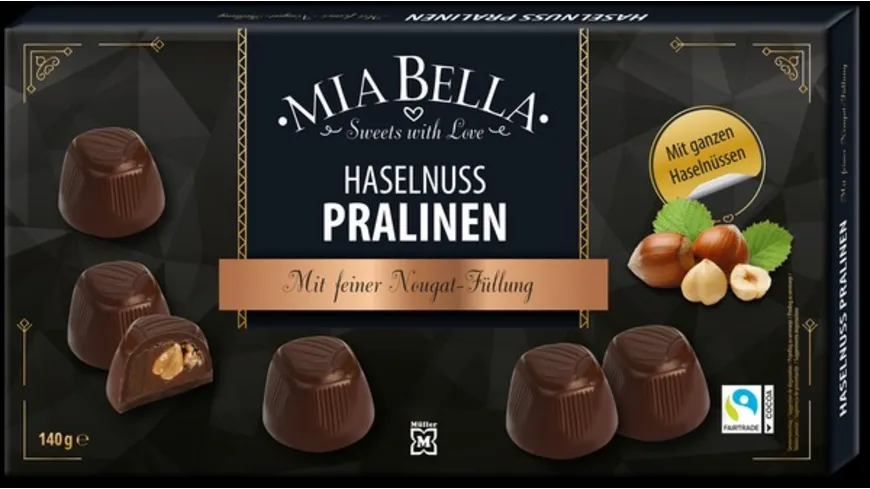 MIA BELLA Haselnuss-Praline 140 g