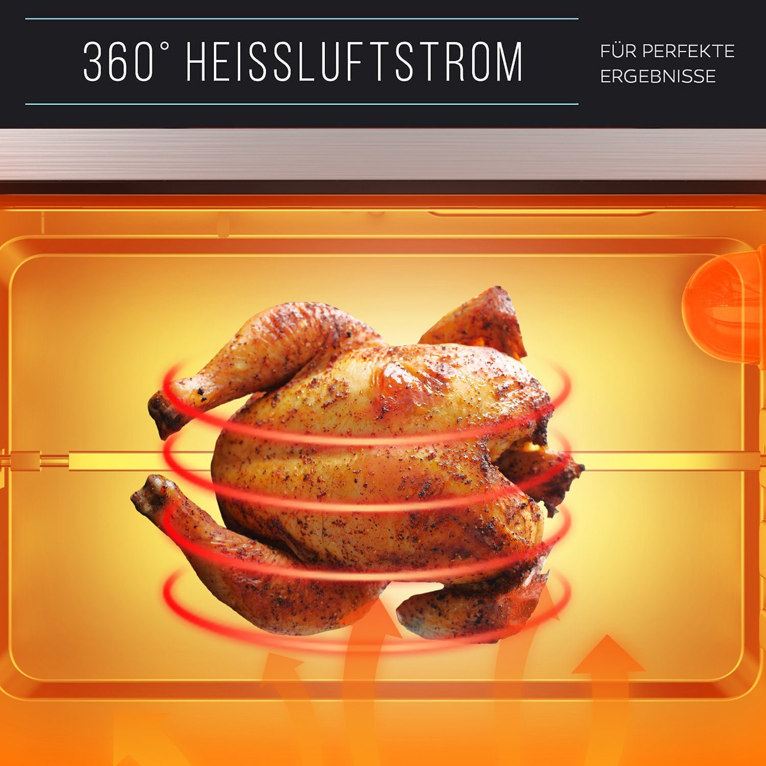 JOEAIS Heißluftfritteuse 14L XXL Ohne Öl Air Fryer 1700W Heizluft Fritteuse LED-Touchscreen, Airfryer Einstellbare Zeit/Temperaturregelung für Luftbraten, Braten