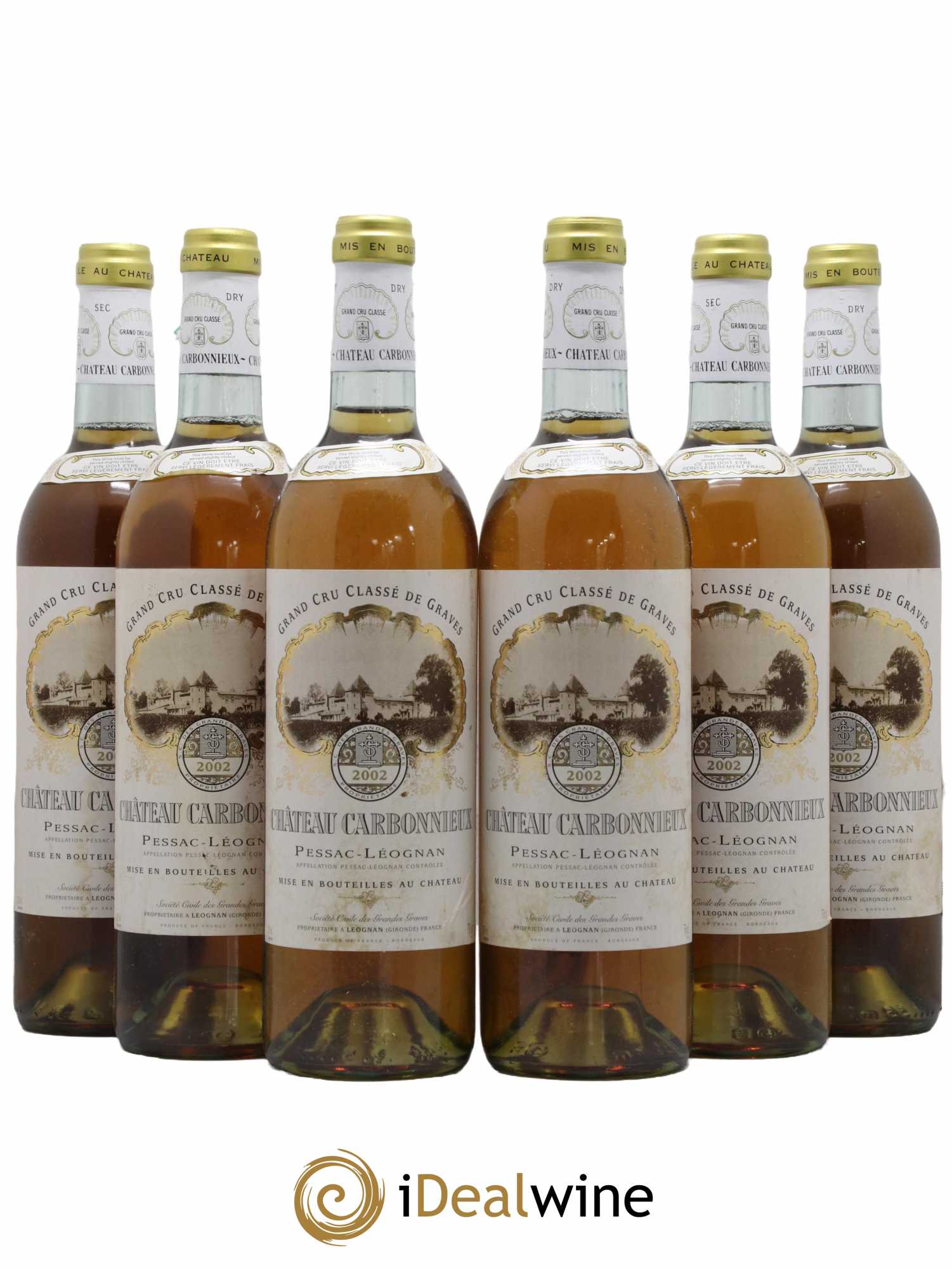 Château Carbonnieux Cru Classé de Graves  2002 - Lot de 6 Bouteilles