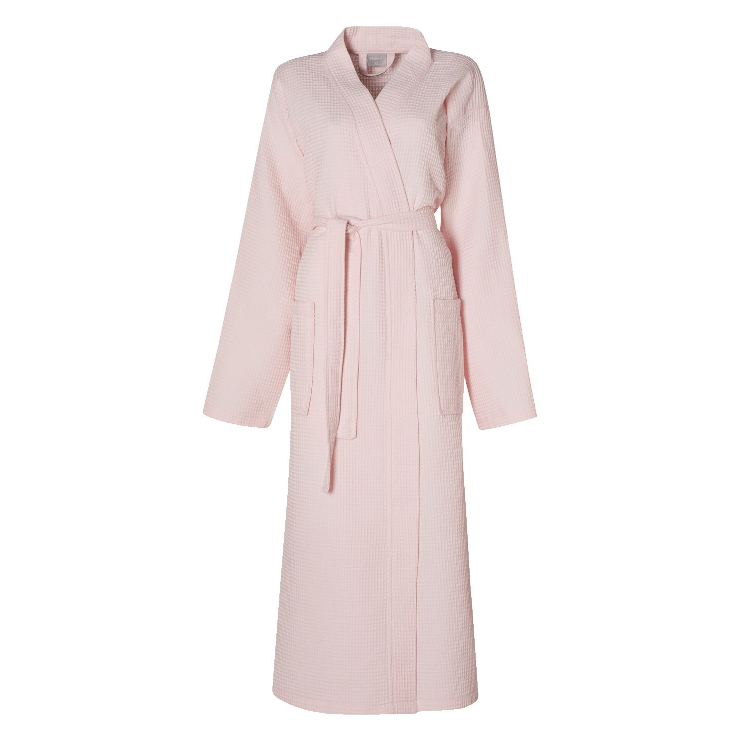 Seahorse Waffle rosa Kimono Bademantel