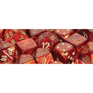 Scarab Scarlet w/gold Signature Ten d10 Sets