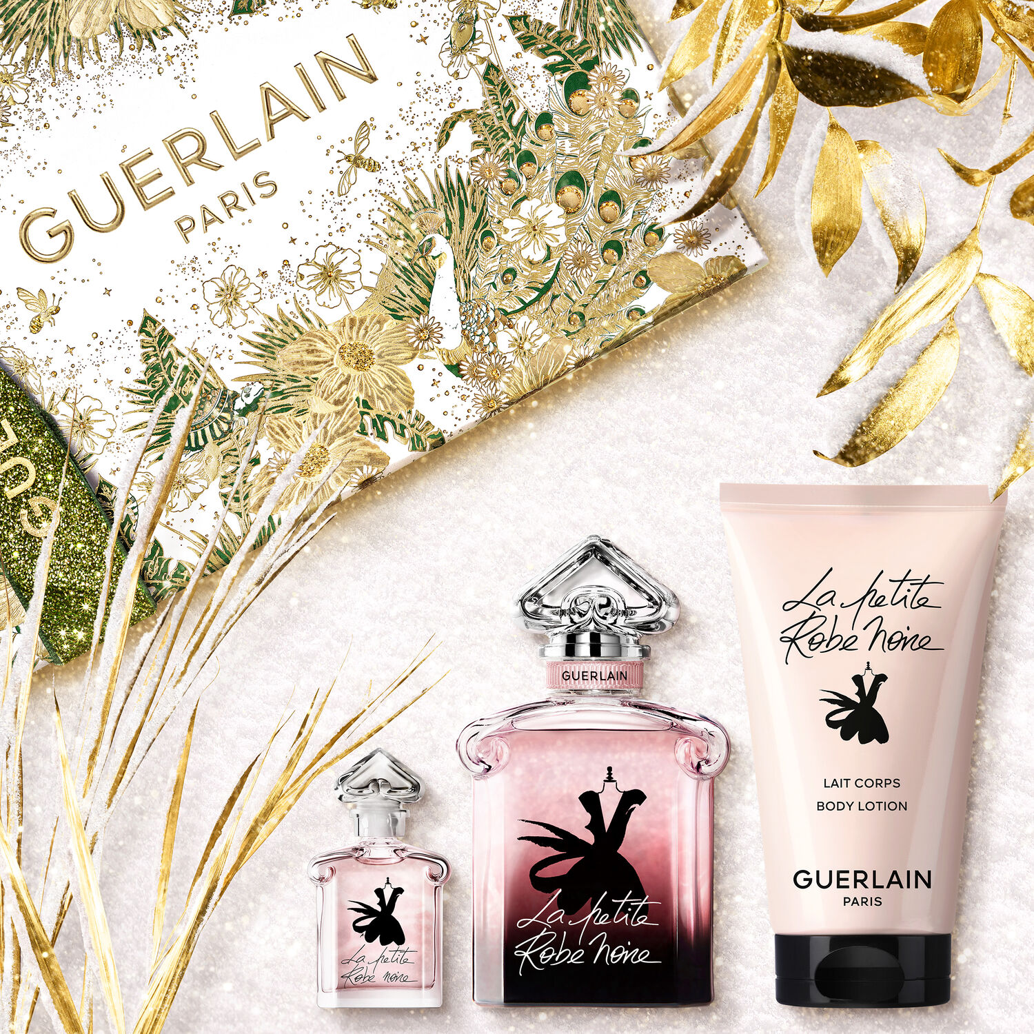 Guerlain LA PETITE ROBE NOIRE Coffret Eau de Parfum 50ml et une Miniature 5ml + Lait Corps 75ml