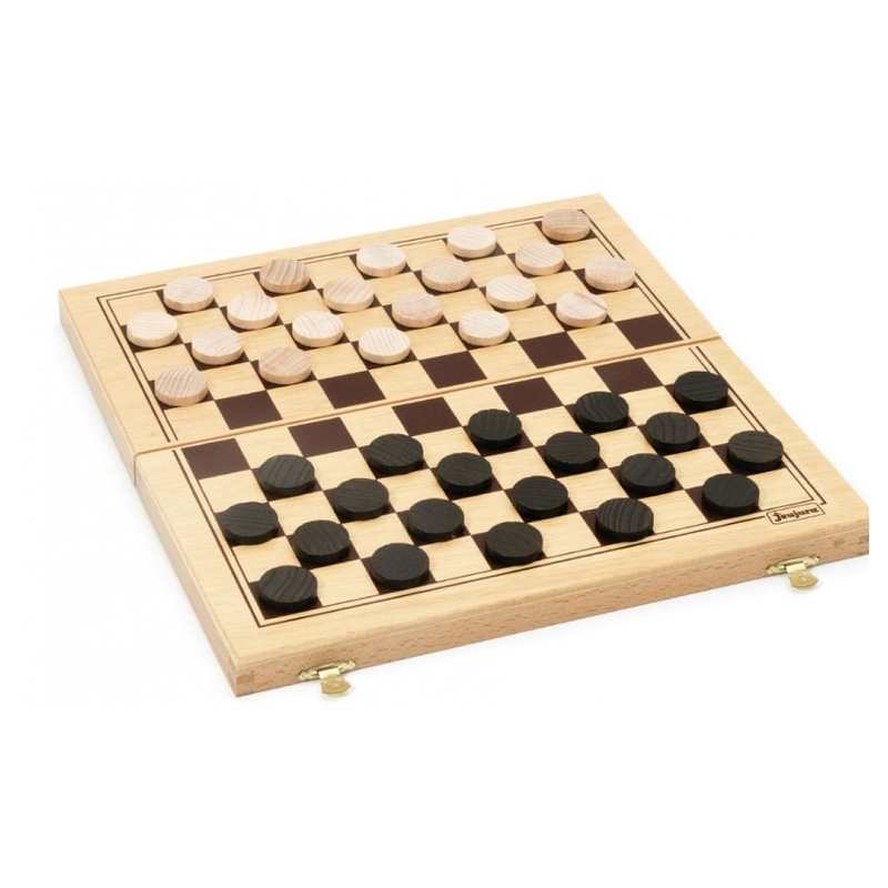Jeu de dames pliant en bois