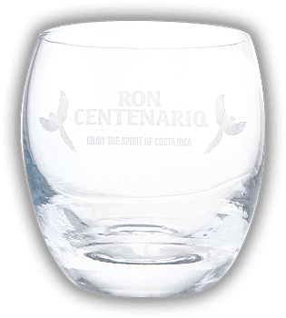 Ron Centenario Tumbler Ron Centenario Tumbler Rum Glas=Tumbler, Höhe 9,3 cm, Durchmesser Trinkrand 7,5 cm