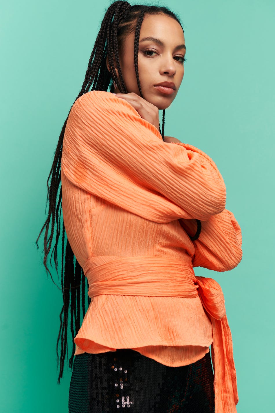 Moa wrap top