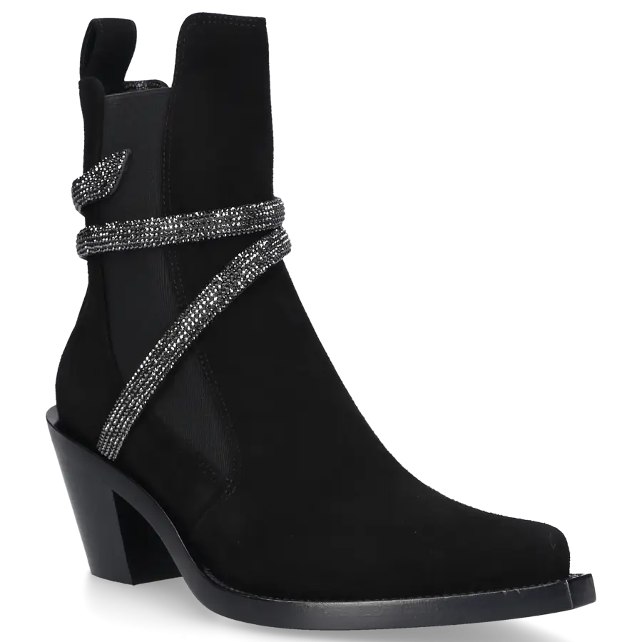 Rene Caovilla - Chelsea Boots CLEO Nubukleder - schwarz