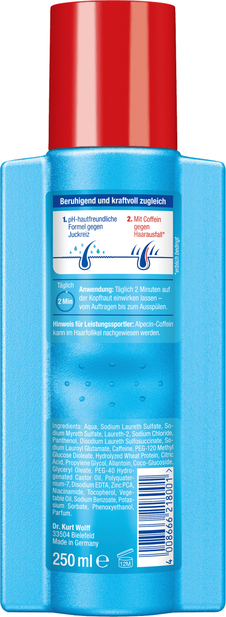 Shampoo Hybrid Coffein, 250 ml