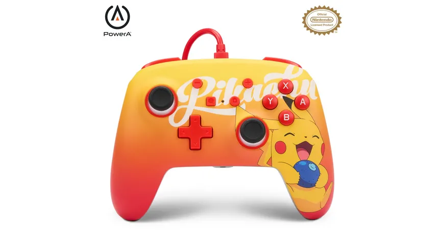 PowerA Enhanced Wired Controller für Nintendo Switch – Oran Berry Pikachu