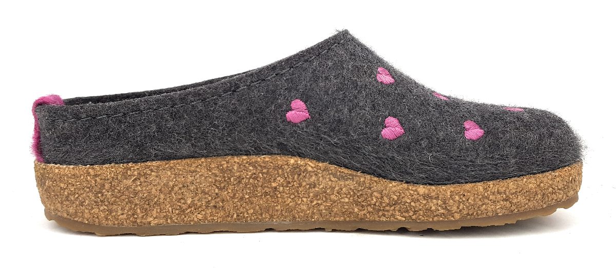 Haflinger Grizzly Cuoricini 741031 Grau 4 anthrazite