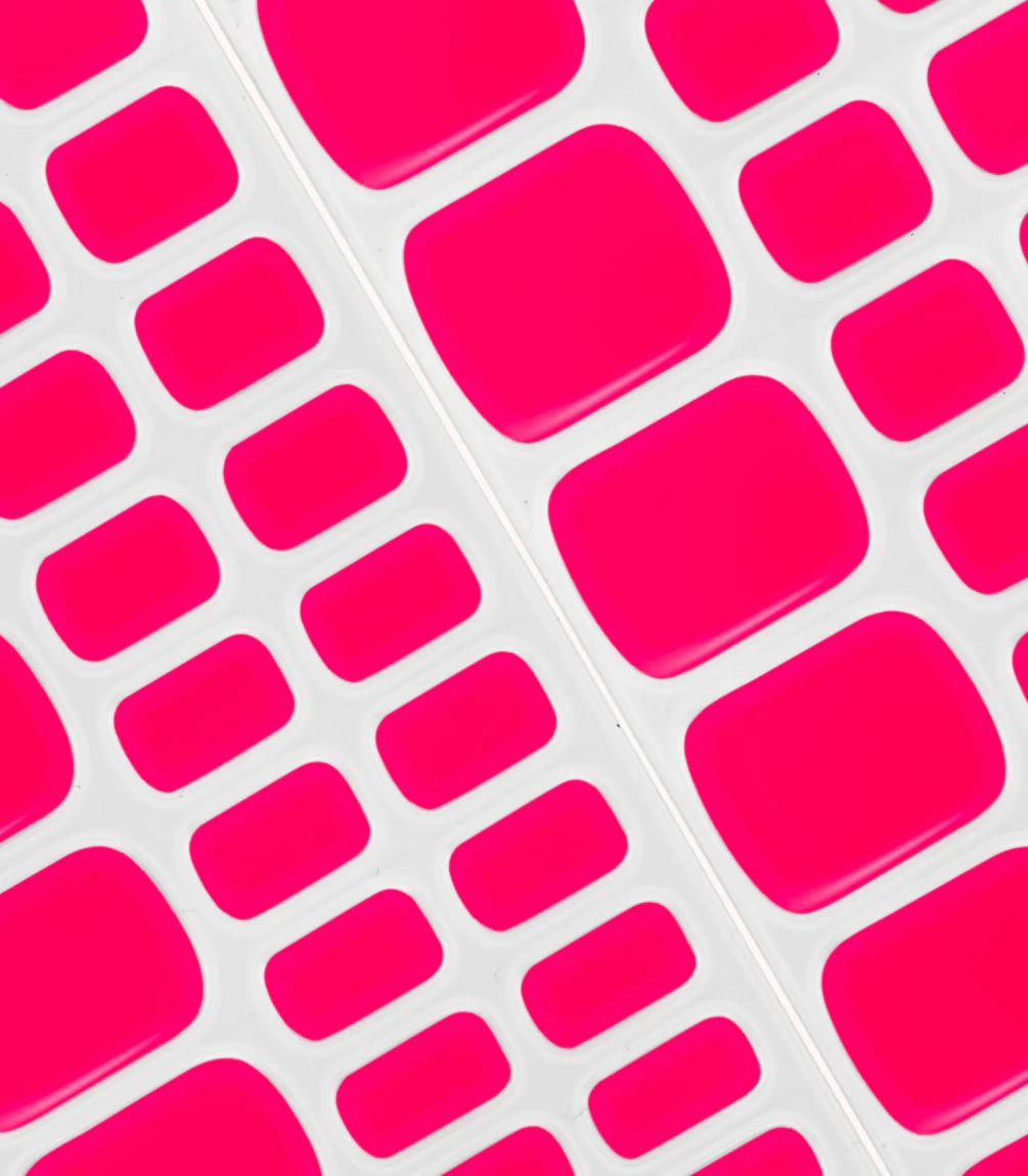 161 pegatinas de uñas de gel para pedicura Ibiza Pink