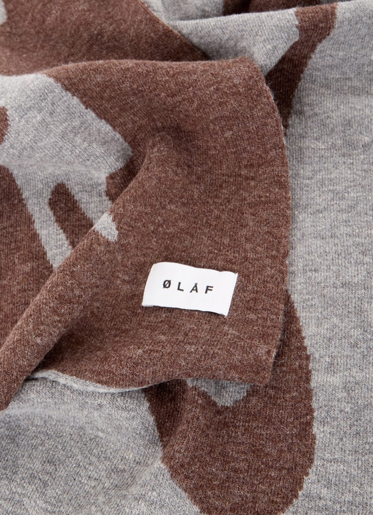 OLAF  Wavy Drift sjaal in wolblend 190 x 30 cm