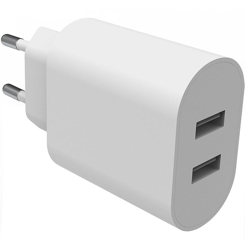 Smartline Vegglader Smartline 2 USB-A, 4.8A, hvit