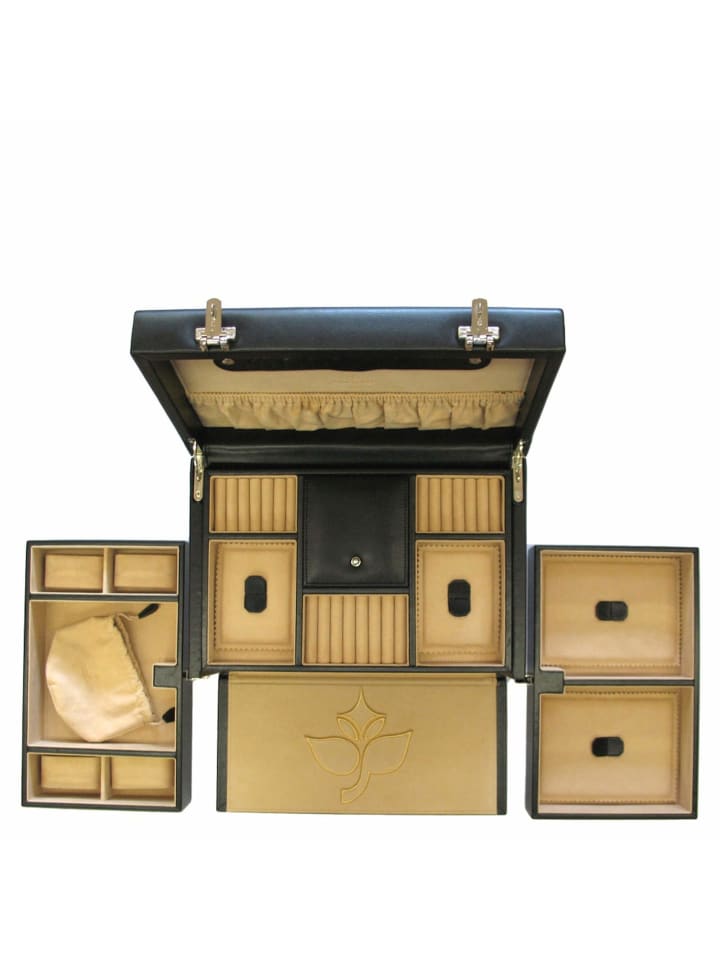 Windrose Ambiance - Uhrenkoffer (für 4 Uhren) 31 cm (schwarz) in schwarz günstig kaufen onesize