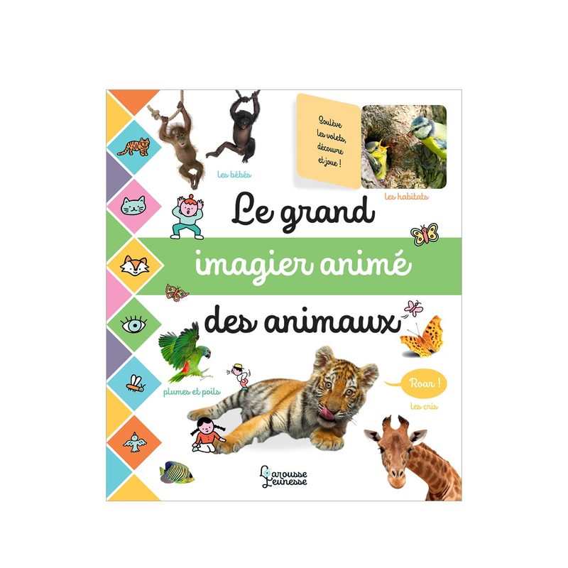 Livre le grand imagier animé des animaux - Larousse Jeunesse