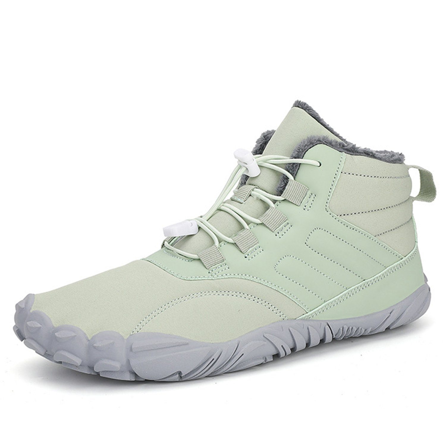 Daisred Damen Herren Winter Warm Gefüttert Winterschuhe Barfußschuh