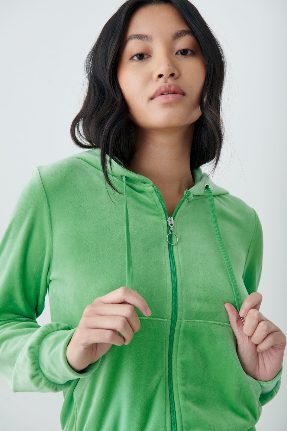 Velour hoodie