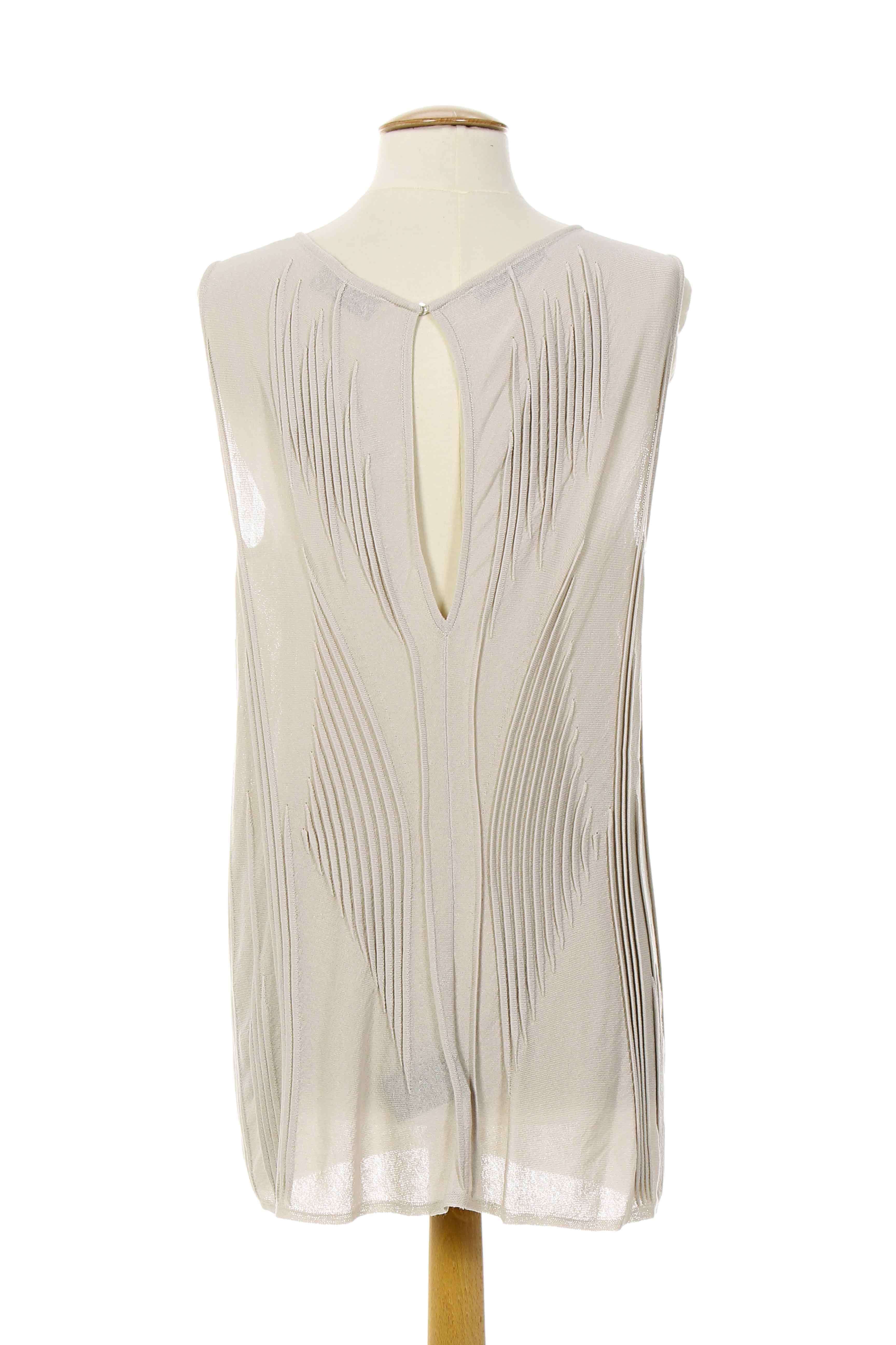 Almalibre Tuniquesansmanche Femme couleur beige