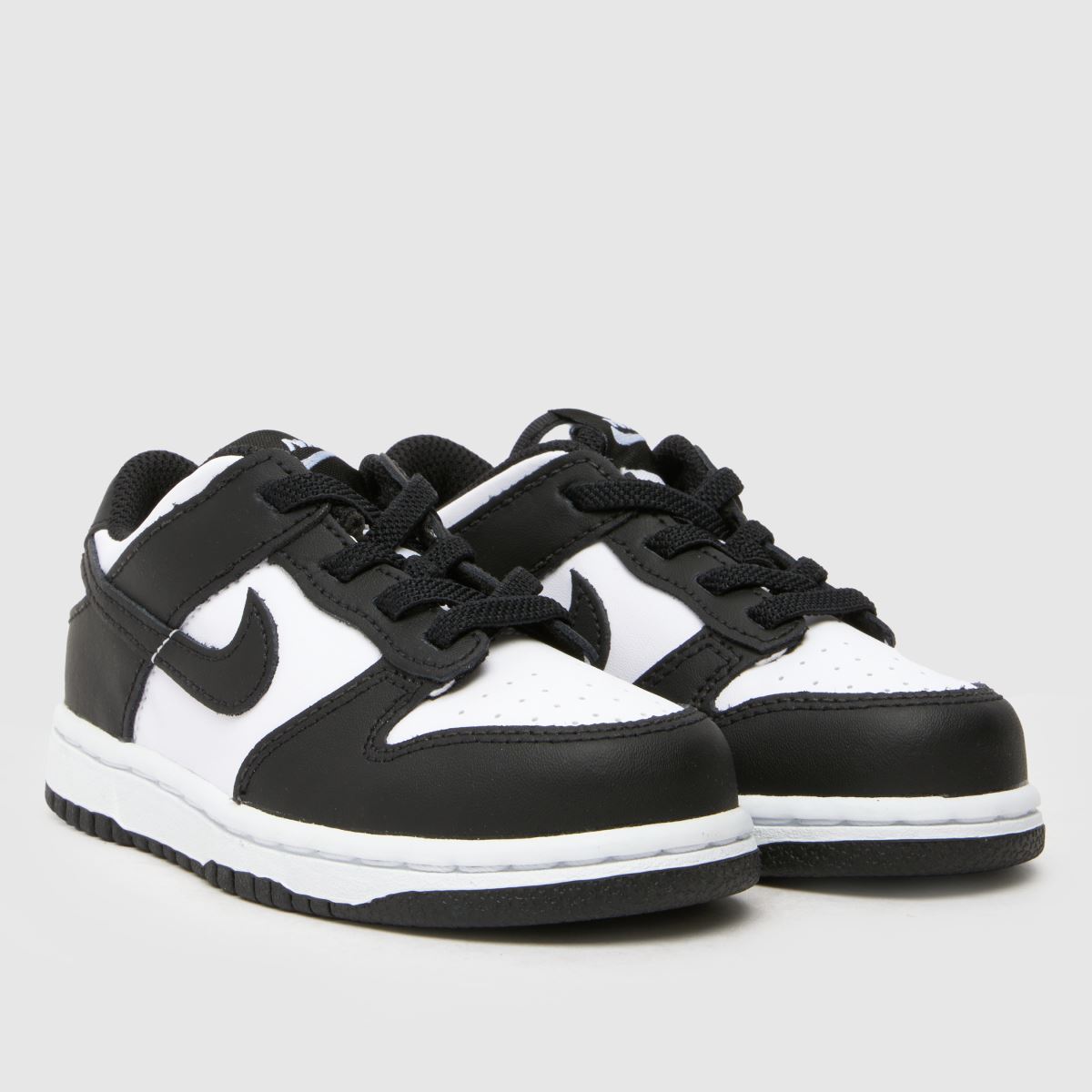 Nike vita och svarta Dunk Low småbarnsskor