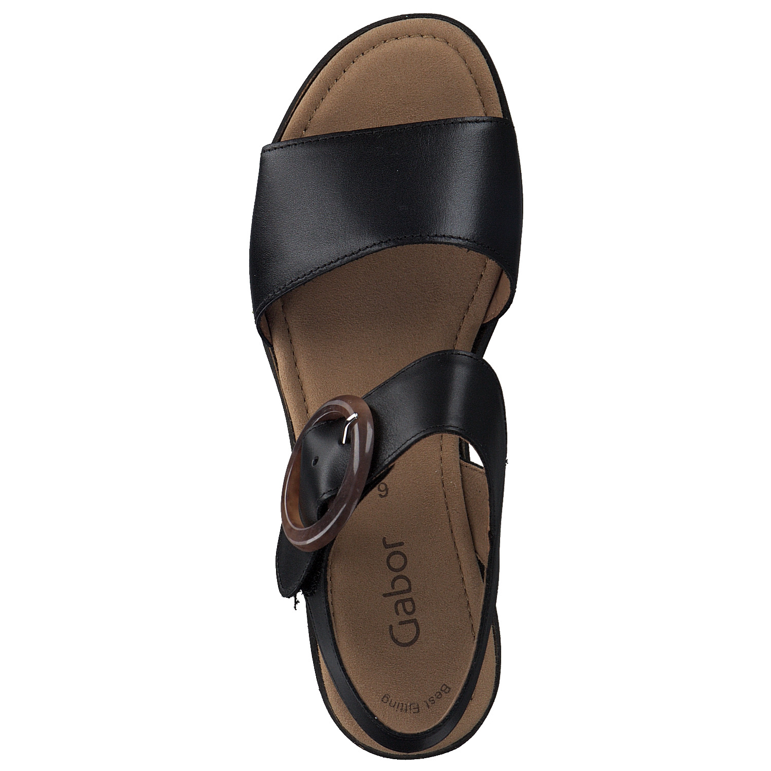 Gabor 84.550, Plateau-Sandaletten, Damen, Schwarz