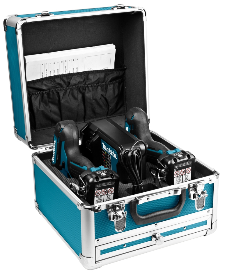 Makita CLX224SAX1 Kombinovaná sada - Akumulátorová vrtačka DF333 + Rázový utahovák TD110 12V 2,0Ah Li-Ion