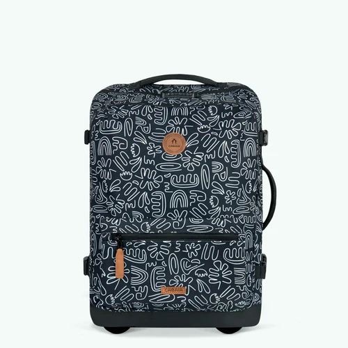 Small 2-wheel soft suitcase, Amiens, black