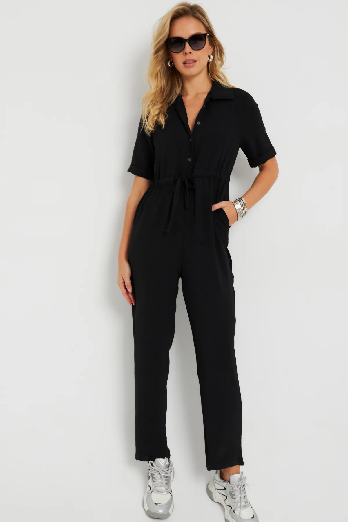 Cool & Sexy  Jumpsuit - Schwarz - Regular Fit