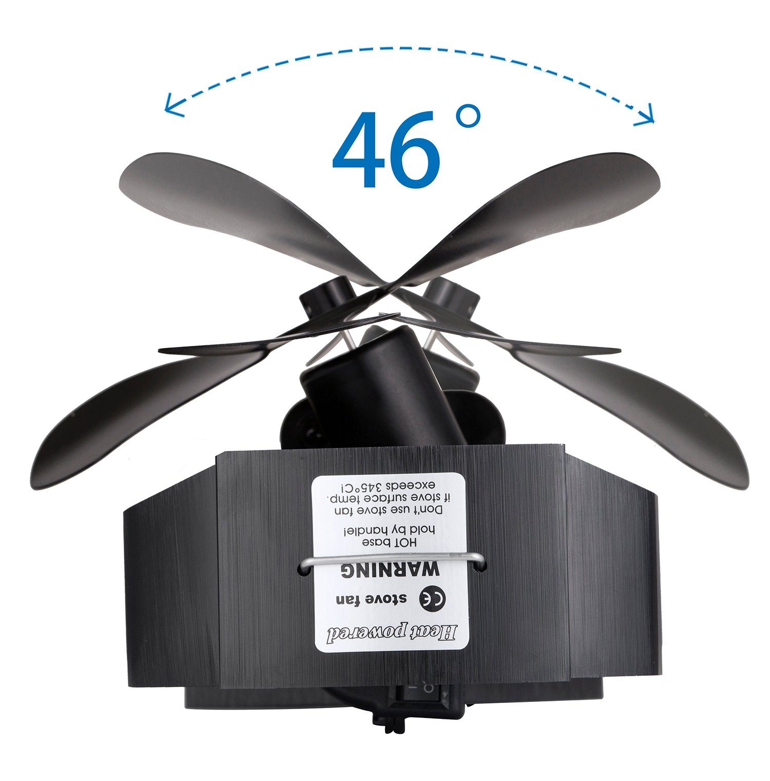 Valo Kaminventilator Valo Ofenventilator Kaminventilator für Ofenrohr, Lüfter stromlos