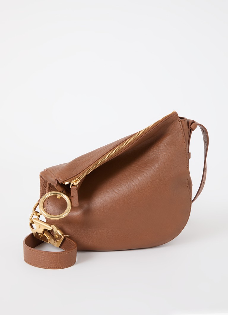 Geantă de umăr mică din piele de vițel Burberry Knight