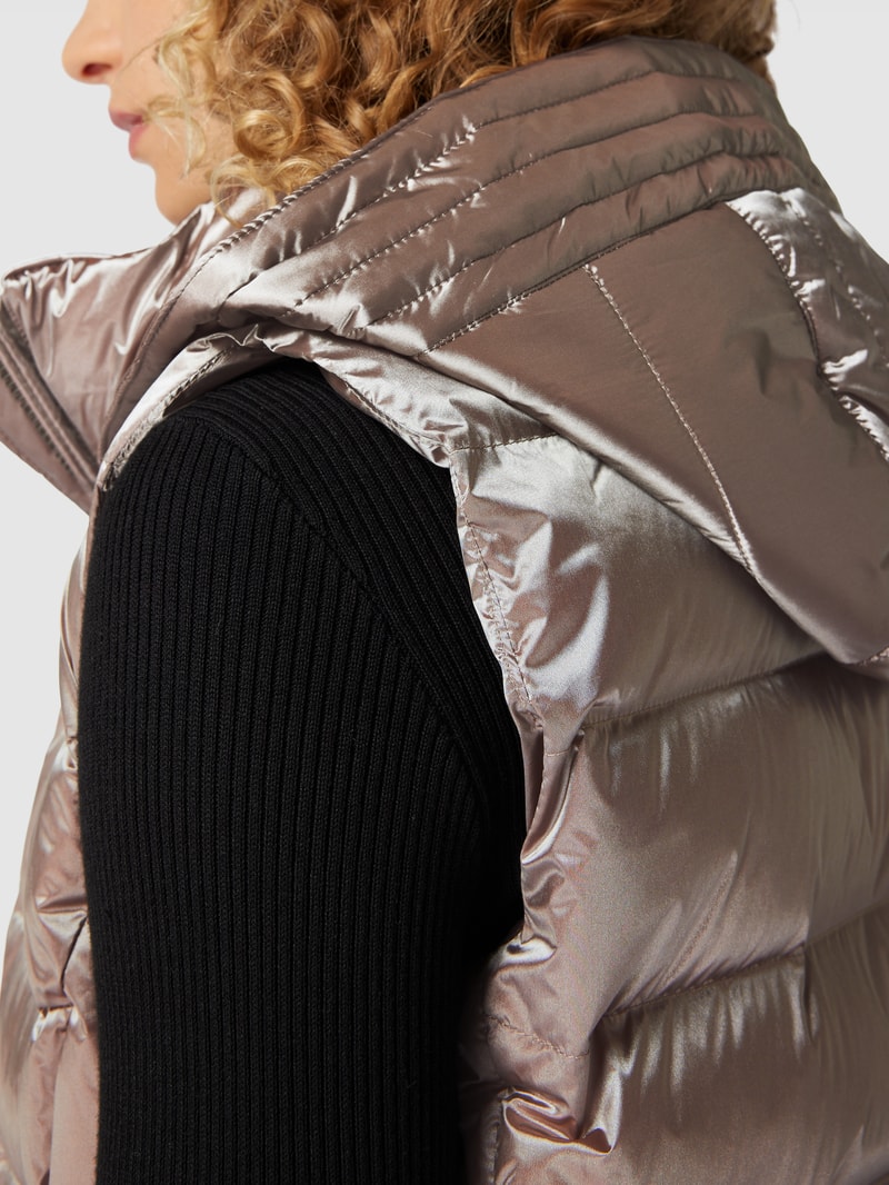 Steppweste mit Zweiwege-Reißverschluss Modell 'HIGHCLASS' in beige