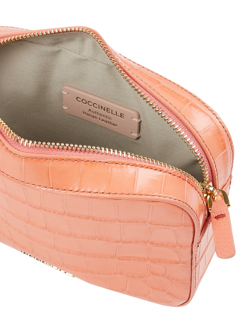 Camera Bag aus Leder in rosé