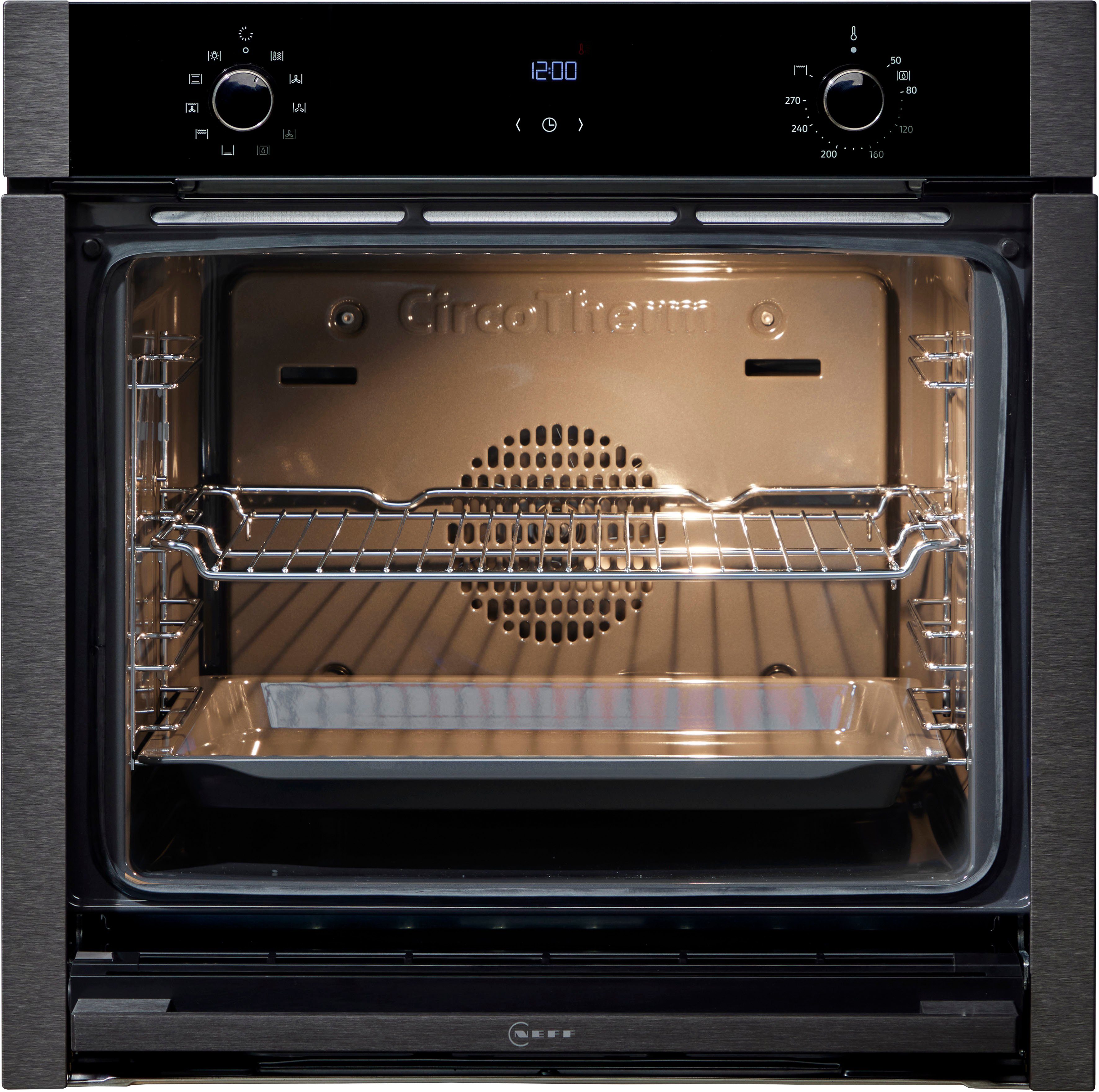 NEFF Einbaubackofen N 50 B4ACE2AG0, mit Teleskopauszug nachrüstbar, EasyClean®, voll versenkbare Ofentür dank Slide & Hide®