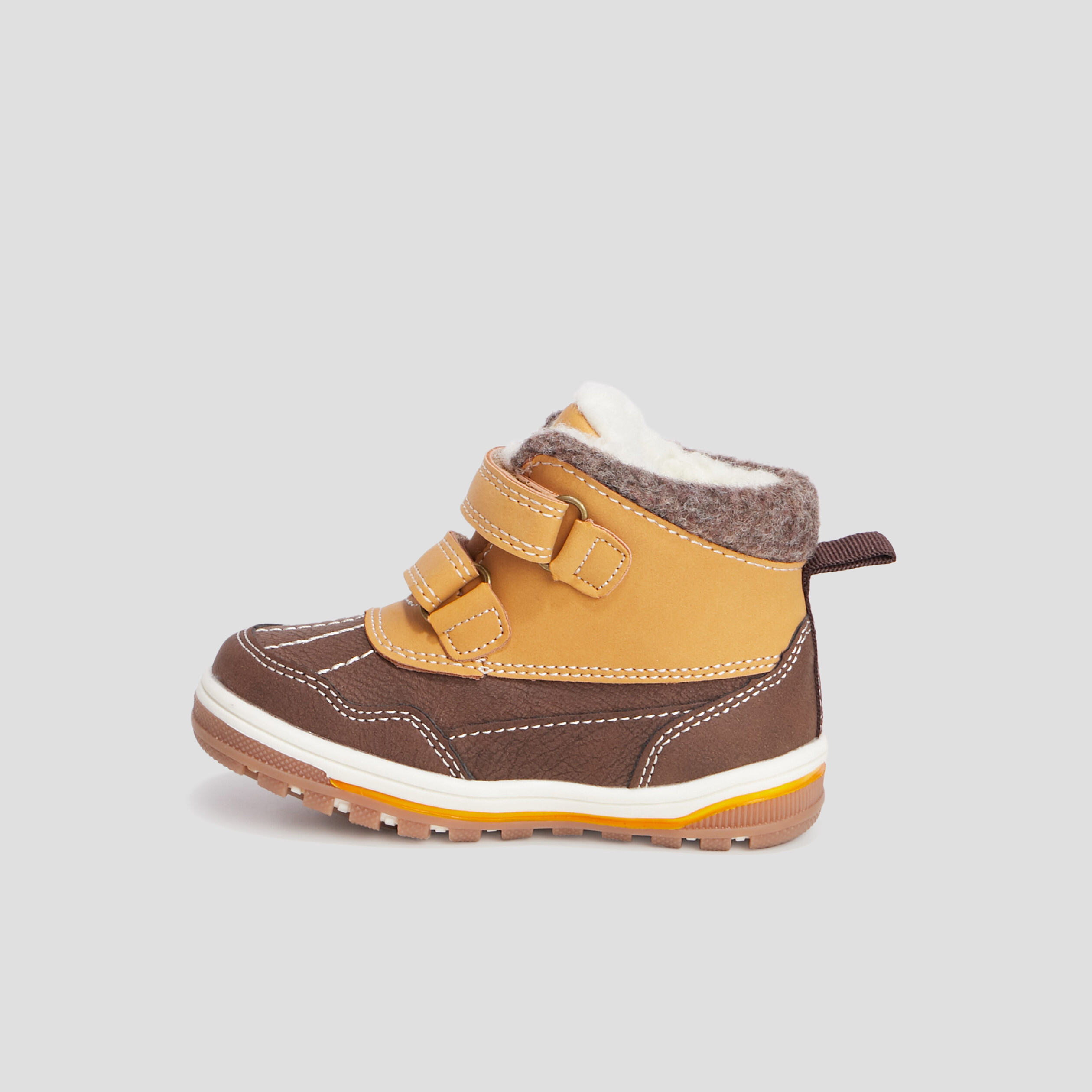 Bottines fourrées marron bébé garçon | La Halle