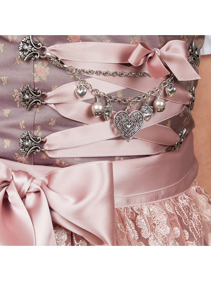 Edelnice Midi Dirndl 2-teilig Madeleine in rose günstig kaufen