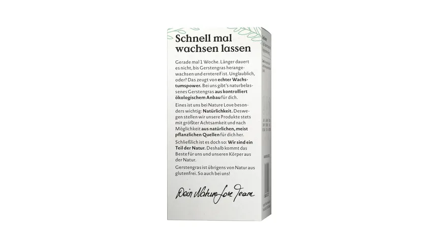 NATURE LOVE Bio Gerstengras 55 g