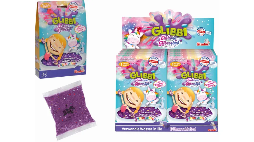 Simba - Glibbi Einhorn Glitzerbad 150 g