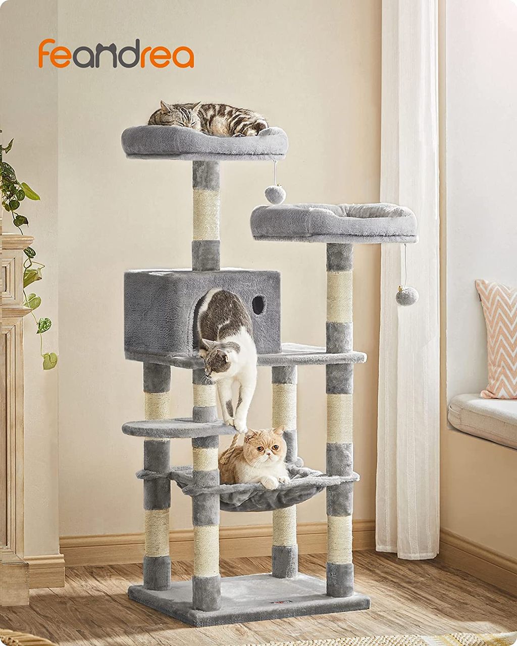 Songmics Katzenbaum, 143x55x45cm