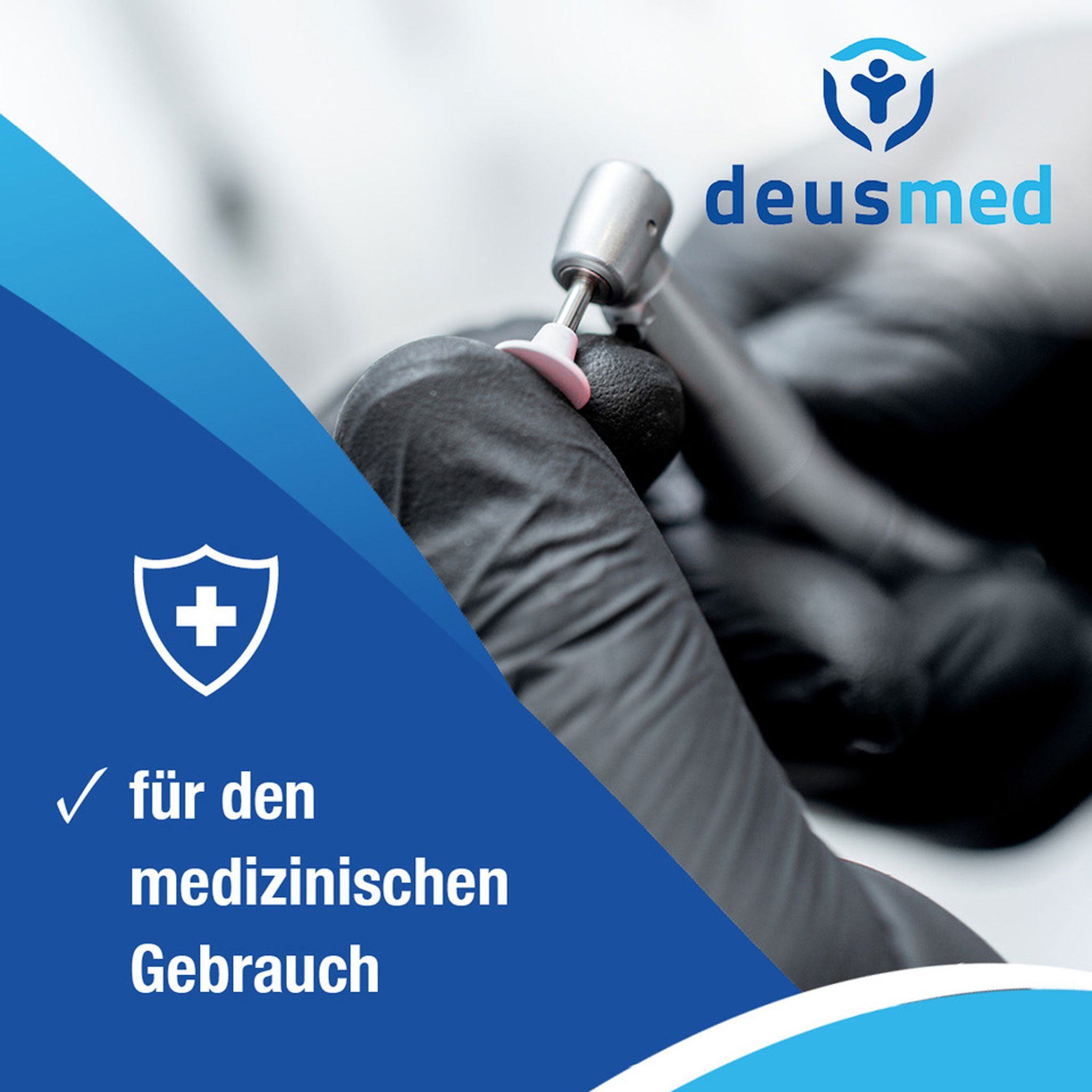 Deus21 Einweghandschuhe Nitril Handschuhe Einweghandschuhe Schwarz - Latex- & Puderfrei