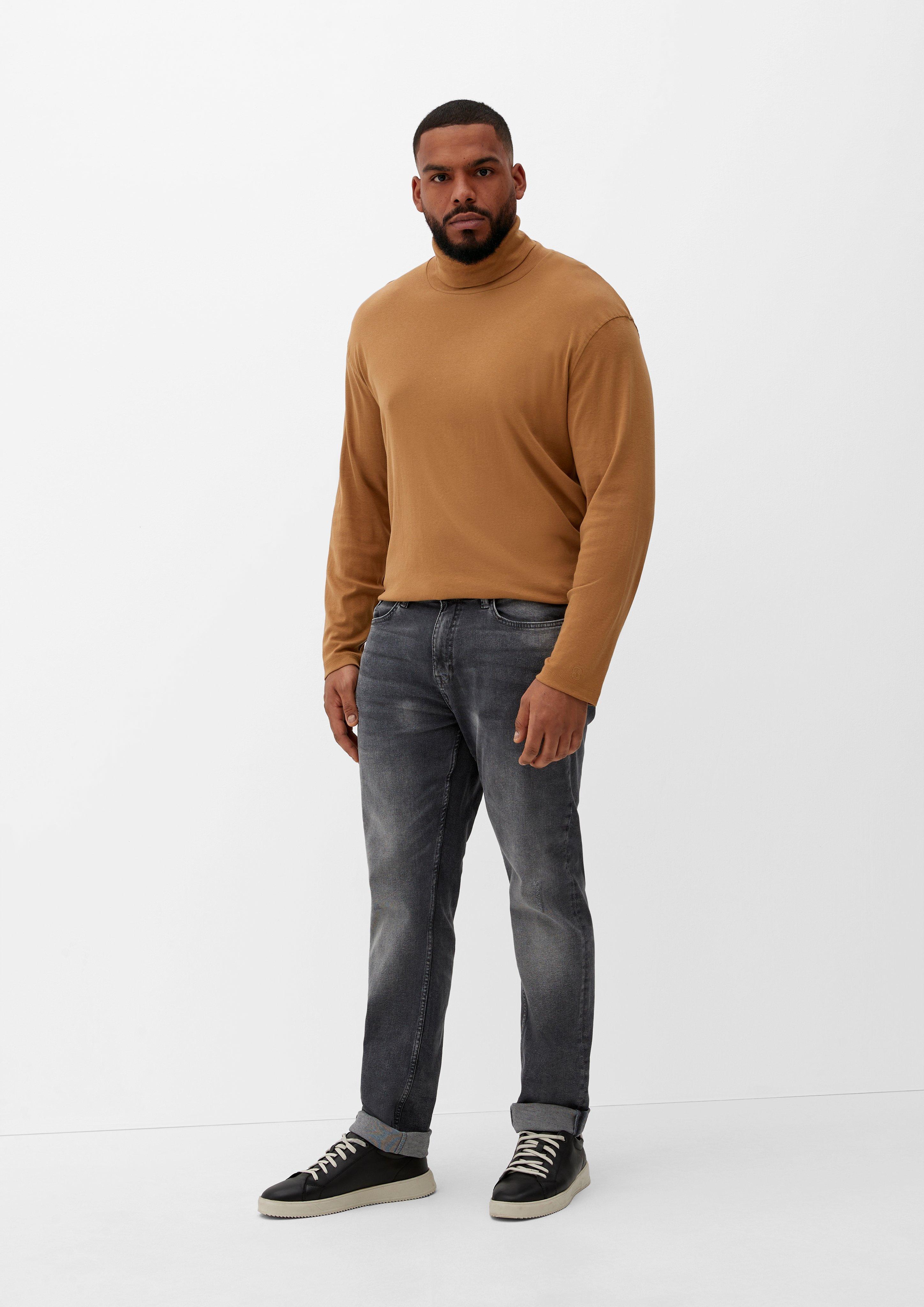 Geripptes Longsleeve mit Turtleneck  2124863-8469