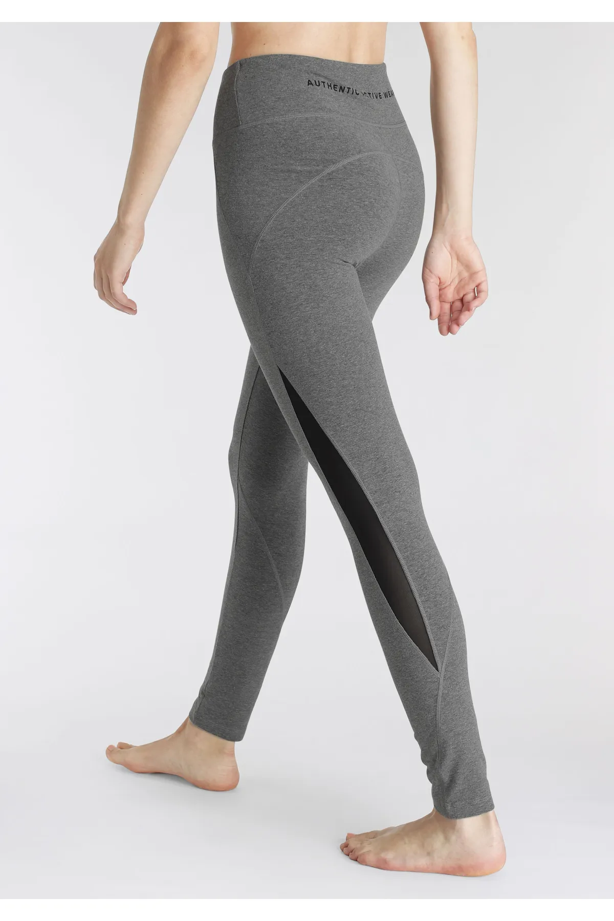 Vivance Active  Sport-Leggings - Grau - Mittlerer Bund