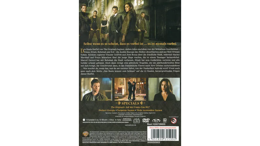 The Originals -  Die komplette Staffel 5  [3 DVDs]