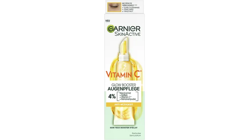 Garnier Skin Active Vitamin C Bright Eye Augencreme 15 ml