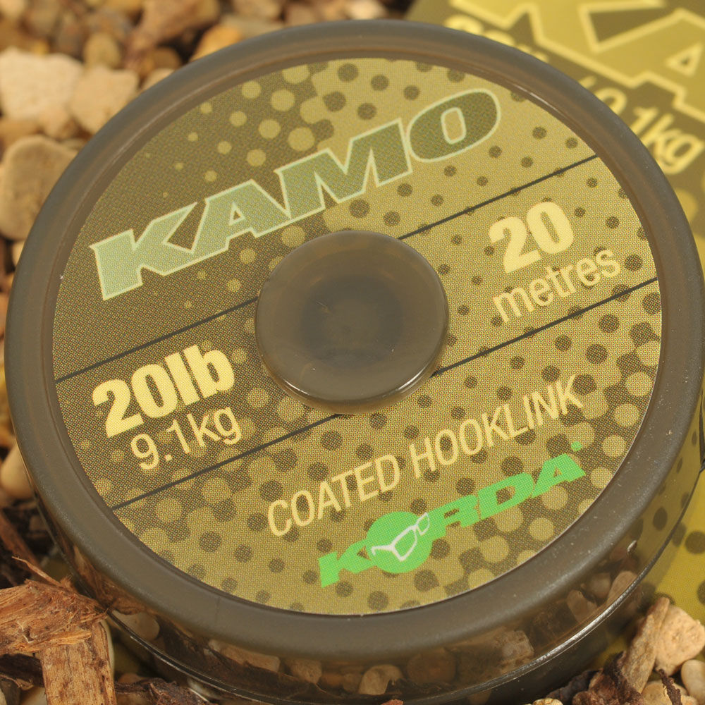 Korda Kamo beschichtetes Vorfach Karpfengeflecht (20 m)