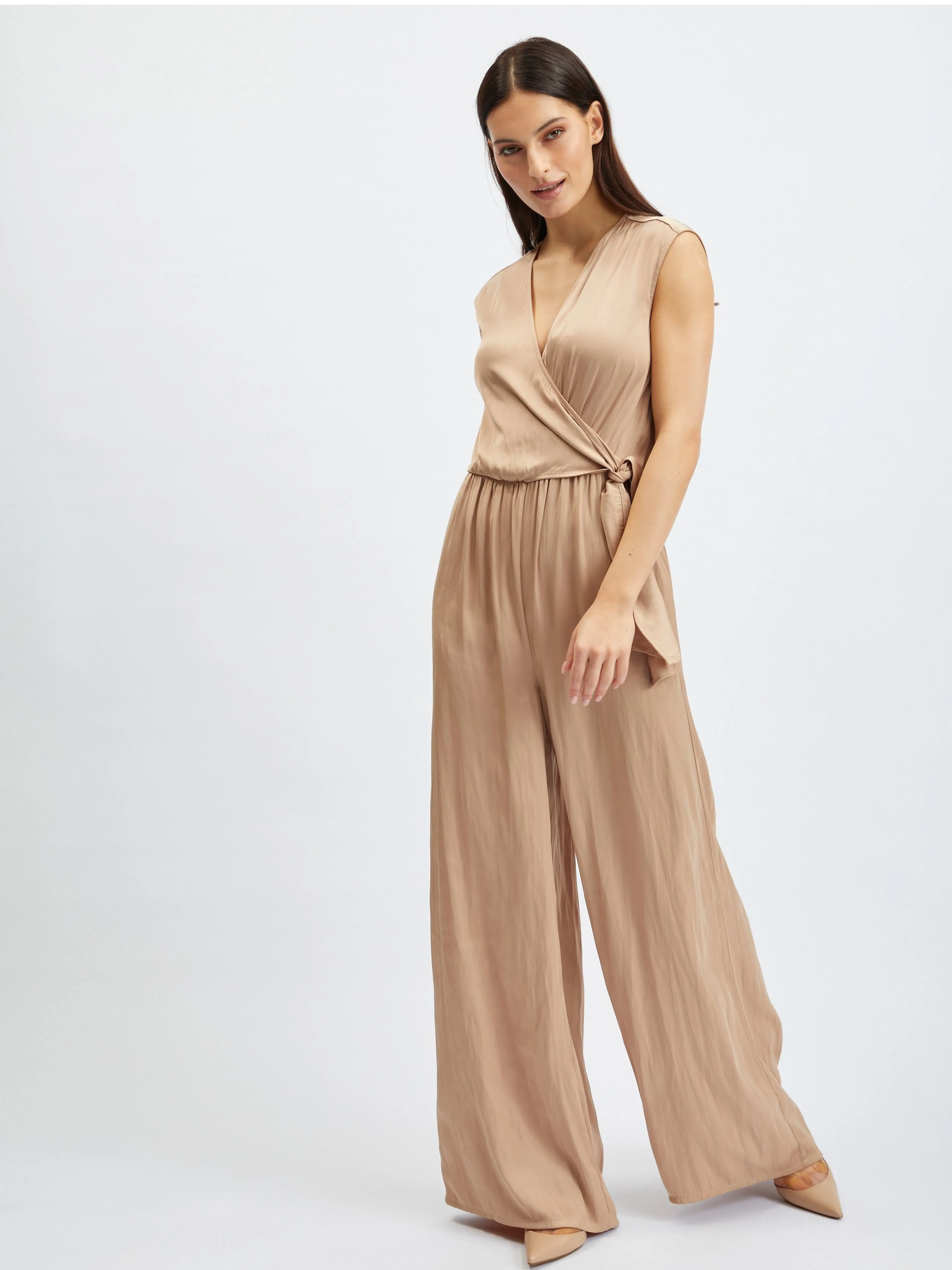 Beigefarbener Damen-Jumpsuit ORSAY